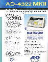 A&D Postal Equipment AD-4322 MKII owners manual user guide