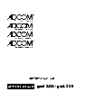 Adcom CD Player GCD-200 owners manual user guide