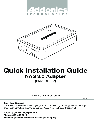 Addonics Technologies Network Card NAS30U2 owners manual user guide