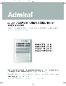 Admiral Air Conditioner AAWV-06CR1FAU owners manual user guide