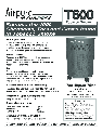 Airpura Industries Air Cleaner T600 owners manual user guide