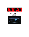 Akai Clock Radio AR321S owners manual user guide