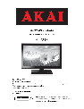 Akai Flat Panel Television AL2215 owners manual user guide