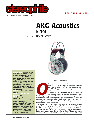 AKG Acoustics Headphones K 701 owners manual user guide