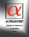 Alphasonik Car Amplifier PLD40E owners manual user guide