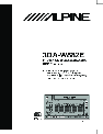 Alpine Car Stereo System 3DA-W882E owners manual user guide