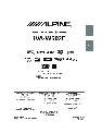 Alpine DVD Player IVA-W502E owners manual user guide