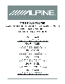 Alpine Speaker SWR-1522D owners manual user guide