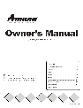 Amana Microwave Oven ACO1520A owners manual user guide