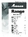 Amana Range Smoothtop owners manual user guide