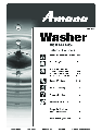 Amana Washer NAV-1 owners manual user guide