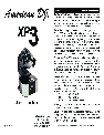 American DJ DJ Equipment XP3 owners manual user guide