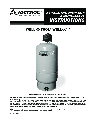Amtrol Water System WELL-X-TROL owners manual user guide