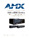 AMX Network Card NXI-x000 Series owners manual user guide