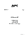 APC Power Supply 750 owners manual user guide