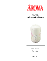 Aroma Rice Cooker ARC-1260F owners manual user guide