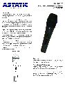 Astatic Microphone CTM-1500VP owners manual user guide
