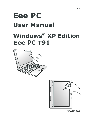 Asus Laptop T91SA-VU1X-BK owners manual user guide