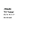 Asus TV Receiver E4516 owners manual user guide