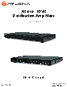 Atlona Car Amplifier AT-HDDA-8 owners manual user guide