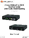 Atlona Router AT-HDVS-RX owners manual user guide