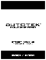 AutoTek Speaker SM12S4 owners manual user guide