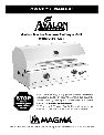 Avalon Stoves Charcoal Grill A10-1224 owners manual user guide