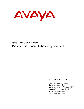 Avaya Switch NN44400-710 owners manual user guide