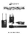 Azden Radio 330 dual-channel camera-mount uhf wireless microphone system owners manual user guide