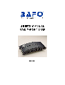 Bafo Technologies Switch BF-700 owners manual user guide