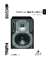 Behringer Car Speaker B2030P owners manual user guide