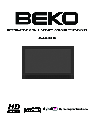 Beko CRT Television 28C769IDS owners manual user guide
