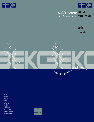 Beko Refrigerator TDA 735 owners manual user guide