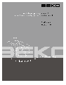 Beko Washer WM 6103 W owners manual user guide