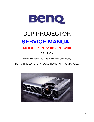 BenQ Projector PB6100 owners manual user guide