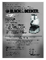 Black & Decker Blender FP2500ikt owners manual user guide