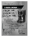 Black & Decker Coffeemaker DCM3200B owners manual user guide