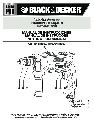 Black & Decker Drill TM550 owners manual user guide