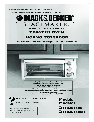 Black & Decker Toaster TROSOS1500 owners manual user guide