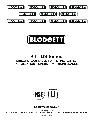 Blodgett Hot Beverage Maker KTT-DS owners manual user guide