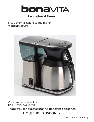 Bonavita Coffeemaker BV1800TH owners manual user guide