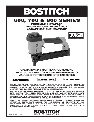 Bostitch Staple Gun 600 owners manual user guide
