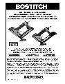 Bostitch Staple Gun EHF1838K owners manual user guide