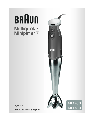 Braun Blender MR700 owners manual user guide