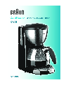Braun Coffeemaker KF 590 owners manual user guide