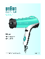 Braun Hair Dryer SPI-C 2000 DF owners manual user guide