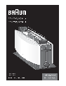 Braun Toaster HT 400/450 owners manual user guide