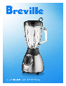 Breville Blender BBL300 owners manual user guide