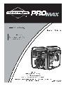 Briggs & Stratton Portable Generator 30213 owners manual user guide