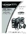 Briggs & Stratton Portable Generator 30231 owners manual user guide